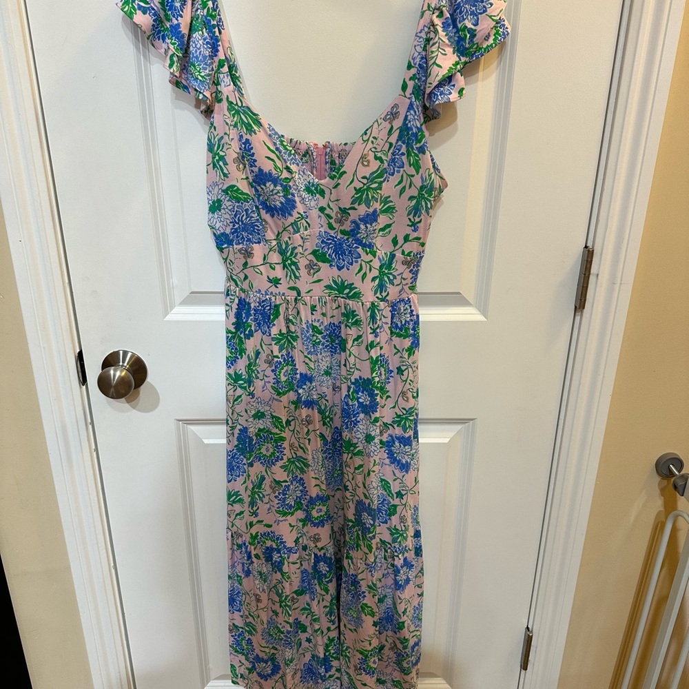 Lilly Pulitzer Pink and Blue Floral Dress